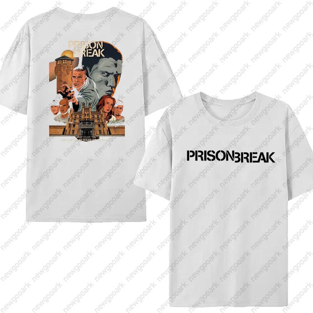 Funny Tv Series WANTED Tshirt Unisex Prison Break Streetwear Vintage Harajuku Top Cotton Short Sleeve Michael Scofield Tees