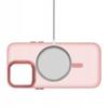 Case for iPhone 11 Pro Max for MagSafe MATT REINFORCED PINK + GLASS