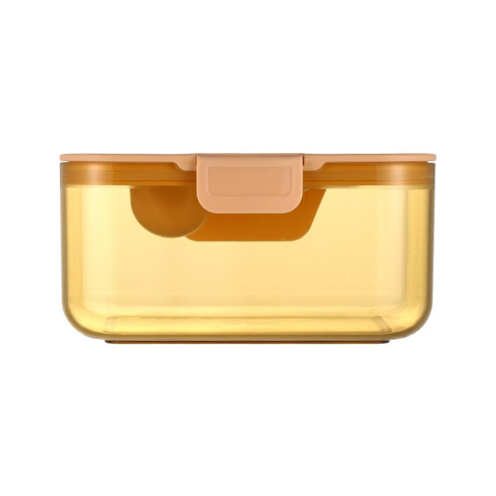 Airtight Formula Storage Box Buckle Design Coffee Bean Can Kitchen Sealed Canisters  Nuts оранжевый