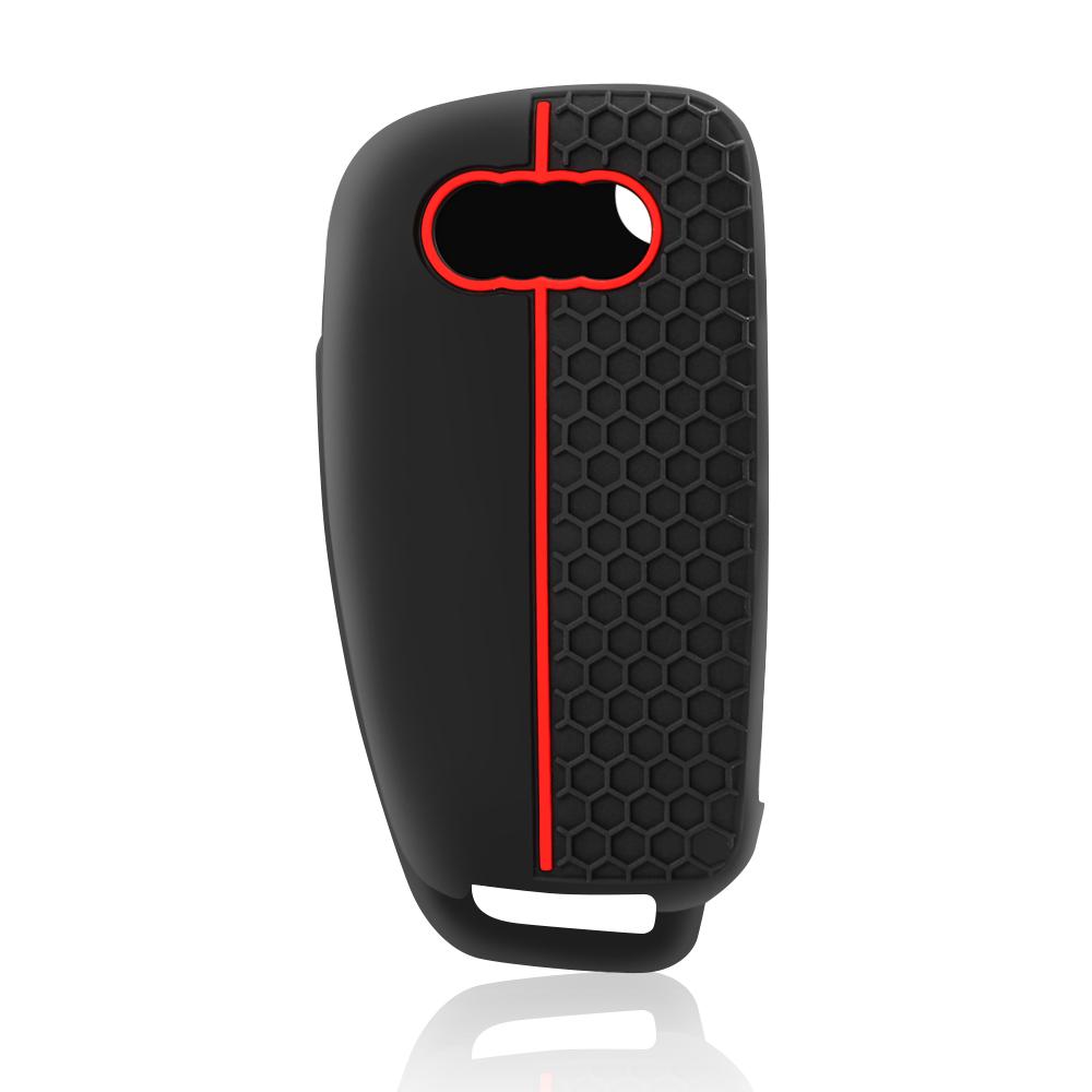 For  A4 B7 A6 C5 C6 A1 A3 8P TT Q3 Q2 Q7 TTS R8 S3 S6 RS3 RS6 Accessories Silicone Car Key Caps Case Cover Fob Keychain