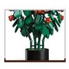 City Creativity Bouquet Lantana Potted Plant Home Decoration Building Blocks Bricks Kids Toys