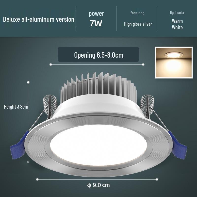 Recessed Ceiling Downlight – Copper Spotlight for Living Room and Commercial Spaces