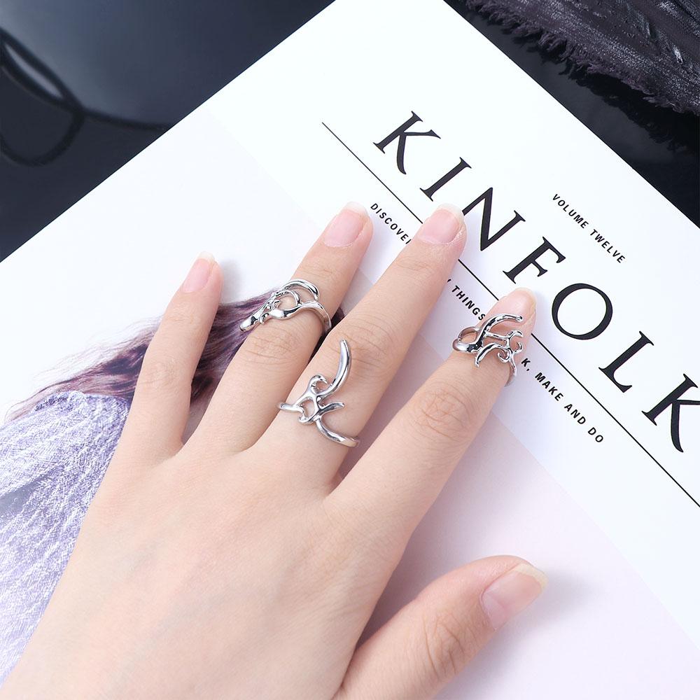 Rings Fashion Jewelry Girl Rings Sets Protective Nail Rings Women Opening Rings Finger Nail Rings