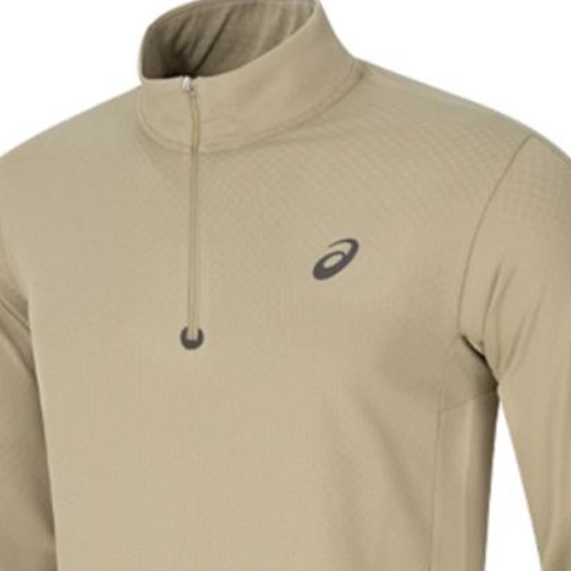 Asics Sports Lifestyle Series Logo Quick-Dry Warm Breathable Long Sleeve T-Shirt Men Tops Green 2011D324-250