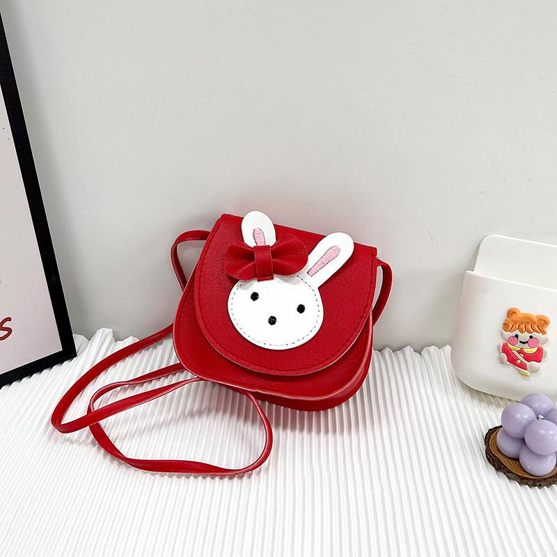 Rabbit Butterfly Knot Pattern Cute Girl Crossbody Bag Child Mini  Bag Accessory