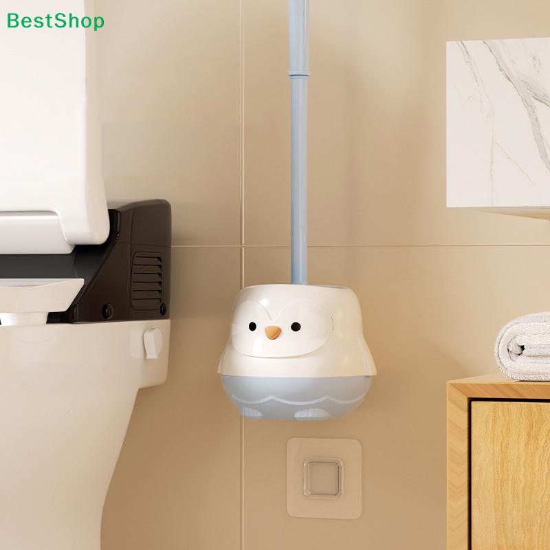 Cartoon Penguin Toilet Cleaning Brush – Detachable & Space-Saving Bathroom Accessory