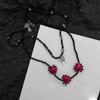 Skinny Butterfly Beaded Necklace Men and Women Ethnic Style Niche New Chinese Personalized Accessories Retro Trend Jewelry Collarbone Chain