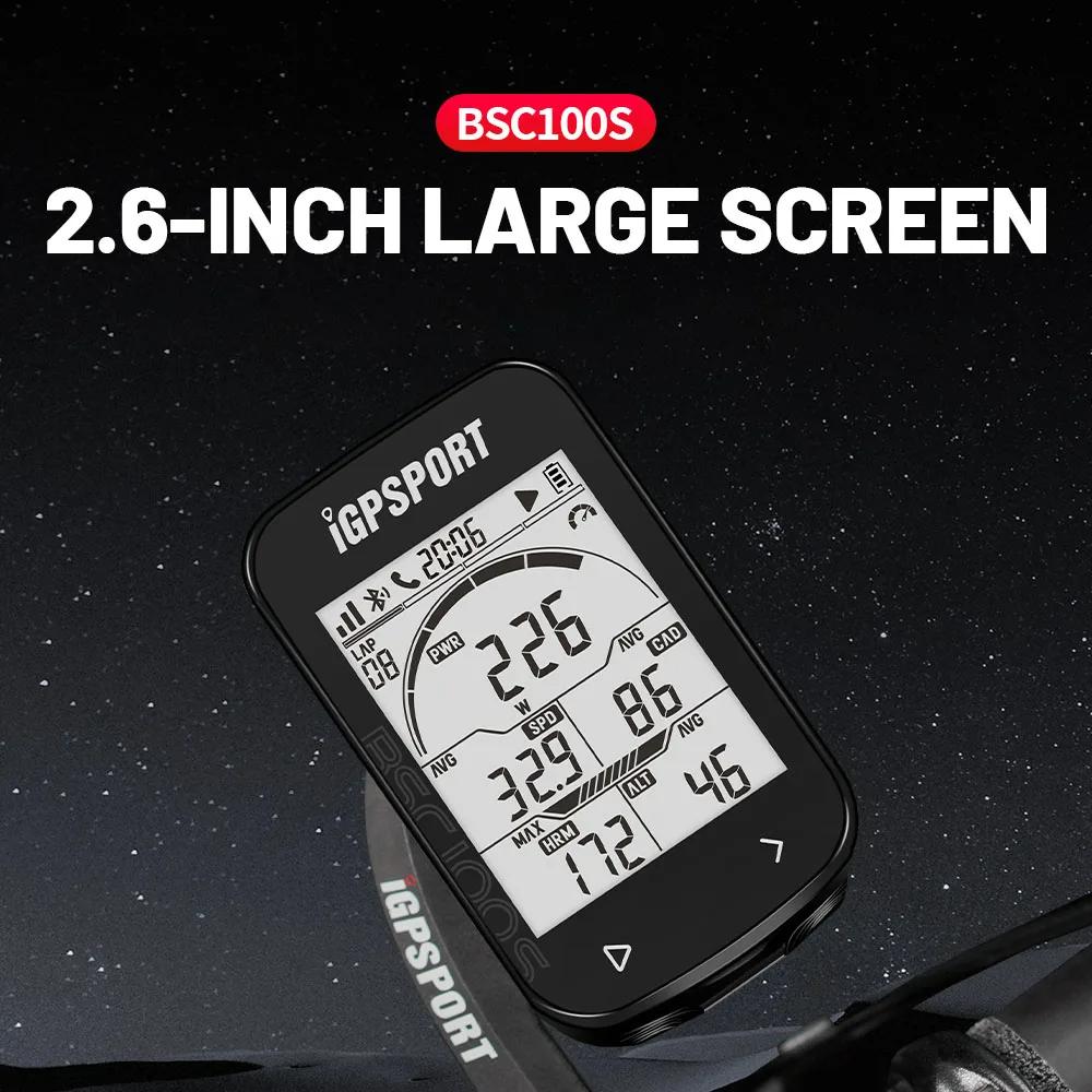 iGPSPORT BSC100S Bike Computer 2.6 Inch Screen GPS Cycling Navigation Speed Cadence Sensor Smart Simple Operate Bicycle Computer