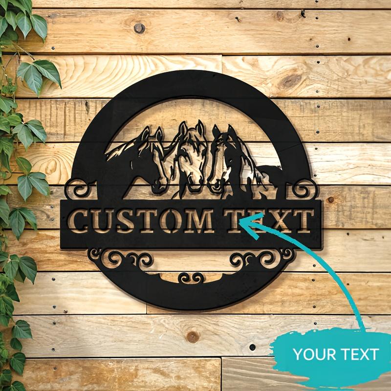 

Custom Cow Metal Wall Art Personalized Name Sign Barn Decor Outdoor Plaque