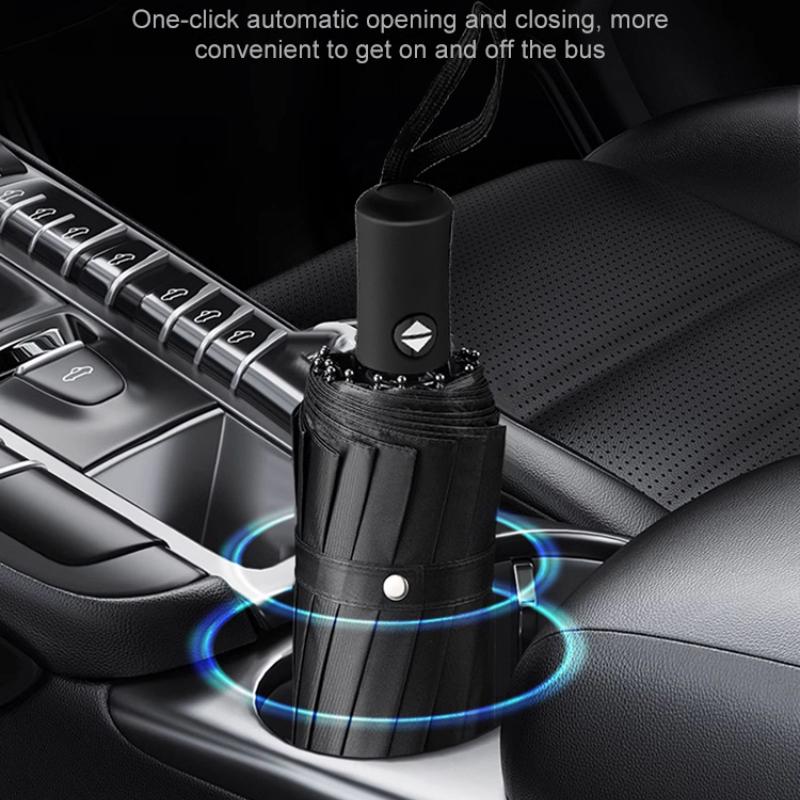 1Pcs Car Portable Folding Automatic Three Folding Umbrella Sunshade For Mercedes-Benz AMG W247 W176 W177 W207 W203 W204 GLA GLC X253 GLK GLA Class