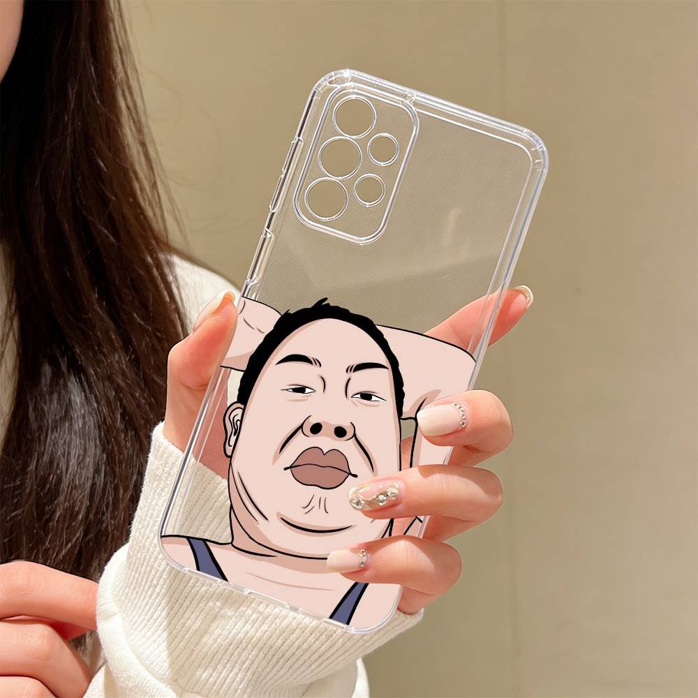 Silly Cartoons Phone Case Transparent Silicone Soft For Samsung S25,S24,S21,S22,S23,S30,Ultra,S20,Plus,Fe