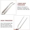 2 Pcs Soldering Tweezers Set 2 Pcs Cross Lock Solder Tweezers Jewelry Tweezersfor Jewelry Making, Welding, Repairing