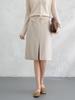 2026 Spring Women's High Waist Slimming Pencil Skirt – Versatile Mid-Length Professional Style with Slit.
