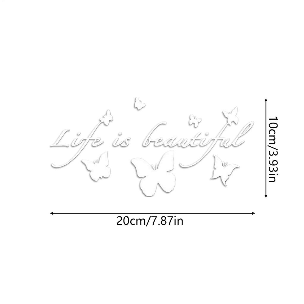 Car Sticker Reflective Precise Cut Decor With Butterfly Theme Funny Car Stickers For Window Friends Men Women Driving Outdoor