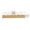 Brass Slotted Nut Durable Flat Bottom Guitars Parts 43mm for Bass Guitar Accessory