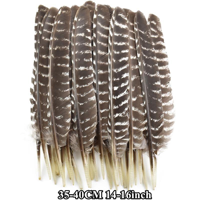 10Pcs/Lot Real Natural Turkey Feather Eagle Bird Feathers For Crafts Birds Plumes Decor Carnaval Accessories Manmade Decorations