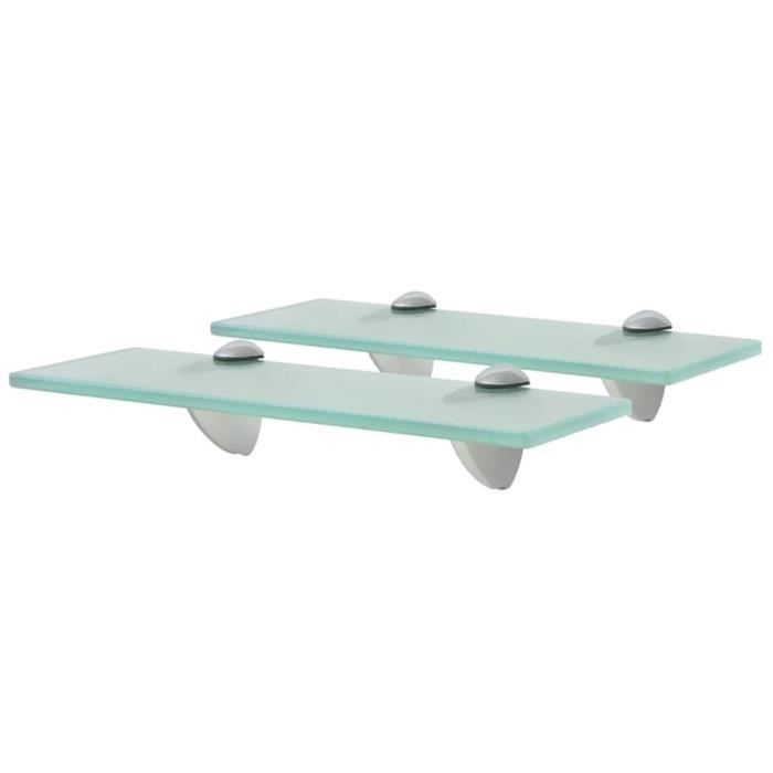 VidaXL Étagères murales 2 pcs Verre 30 x 10 cm 8 mm