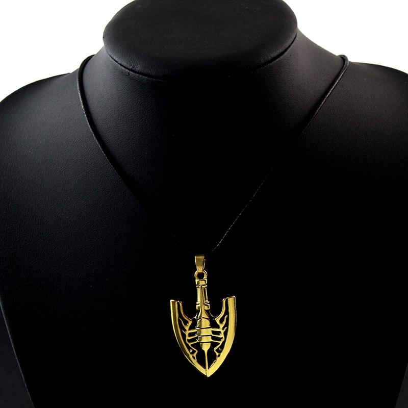 Anime JOJOS BIZARRE ADVENTURE Necklace Kujo Jotaro Arrow Metal Pendant Chain Choker Necklaces Charm Gifts Jewelry