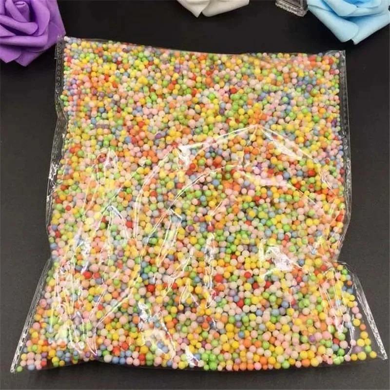 14000Pcs Polystyrene Filler Styrofoam Balls Bottle DIY Snow Mud Accessorie Small Tiny Foam Beads for Gift Box Balloon Decoration