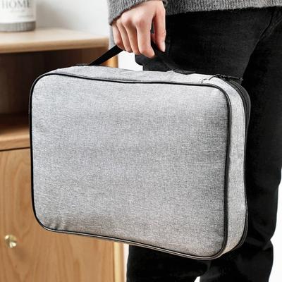 Large Capacity Lockable Document Storage Bag Portable with Password Multi-layer Family Document Bag Tote Bag Water-Resistant