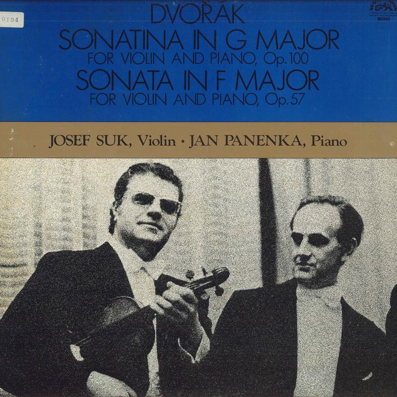 

LP Record JOSEF SUK JAN PANENKA Dvoak Sonatine for violin and pia OC7185S SUPRAPHON 1978 Japan Classical Used