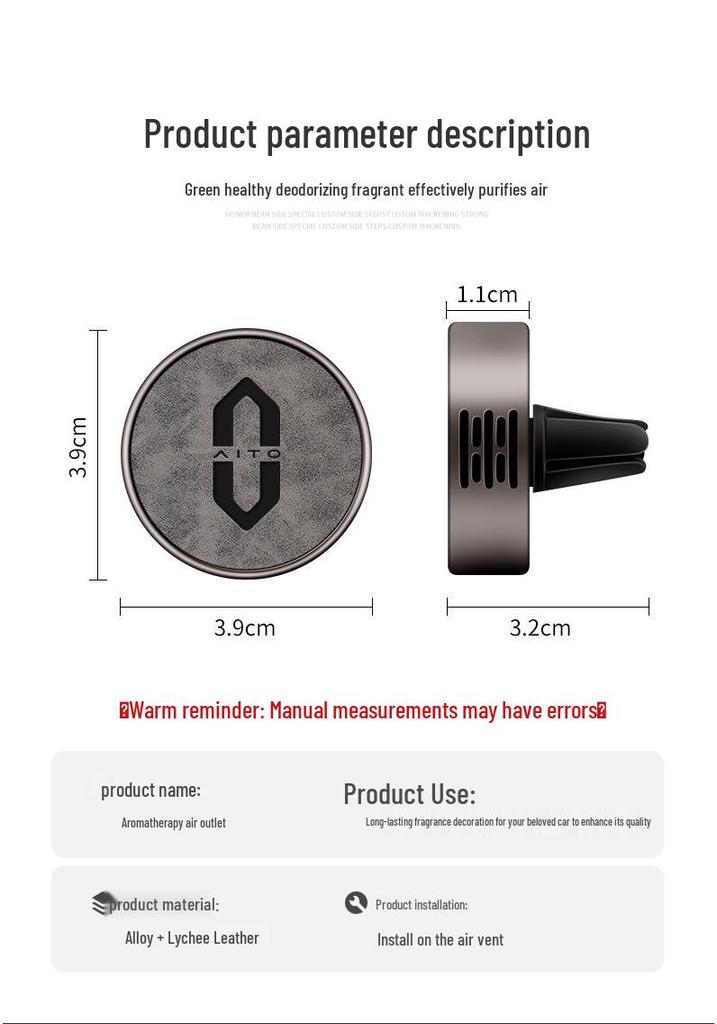 Compatible Air Vent Car Freshener for AITO M9, M7, M5 Fragrance Clip