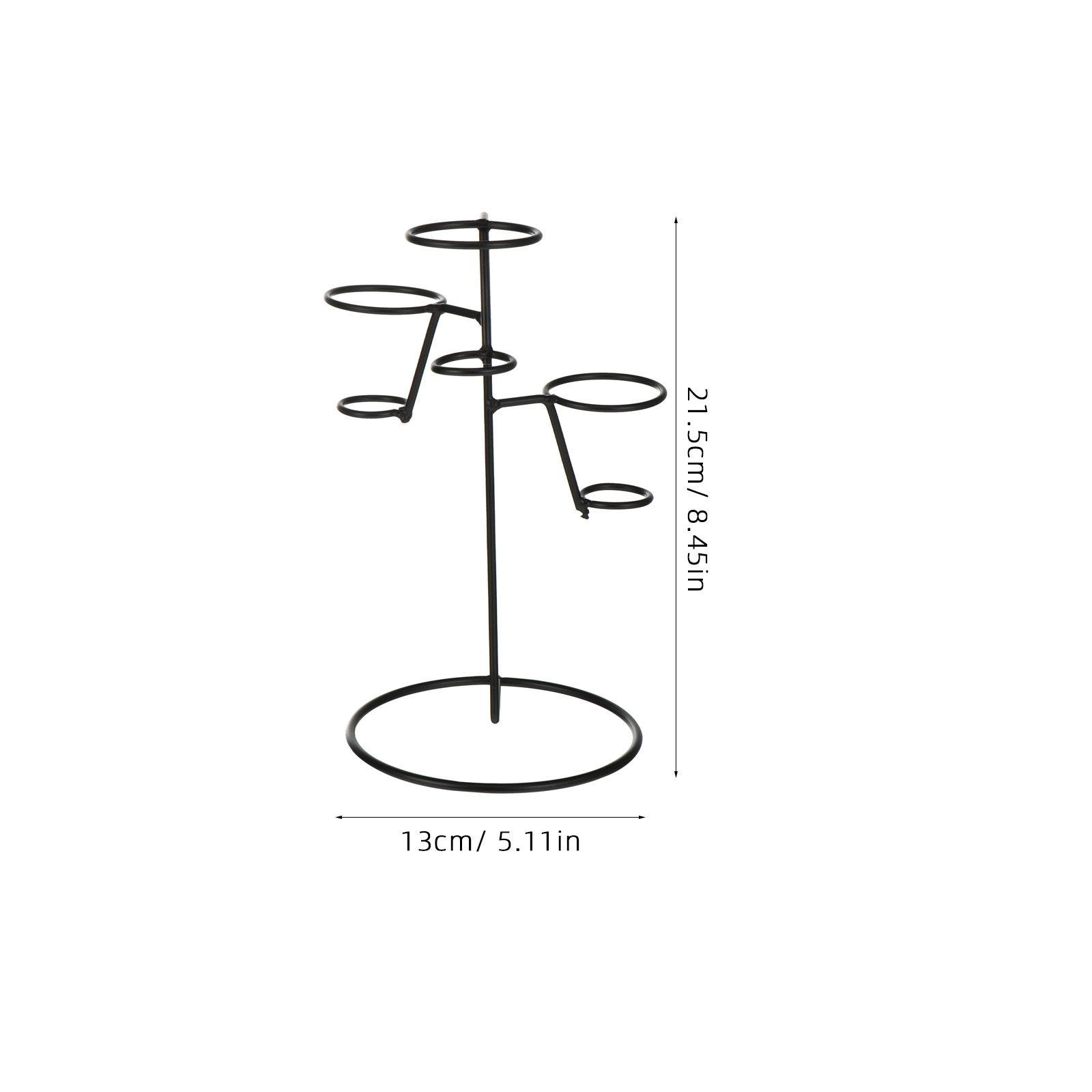 

Ice Cream Rack Iron Art Cone Holder Simple Stable Dessert Stand for Party Buffet Food Display Cone Stand Ice Cream Rack чорний