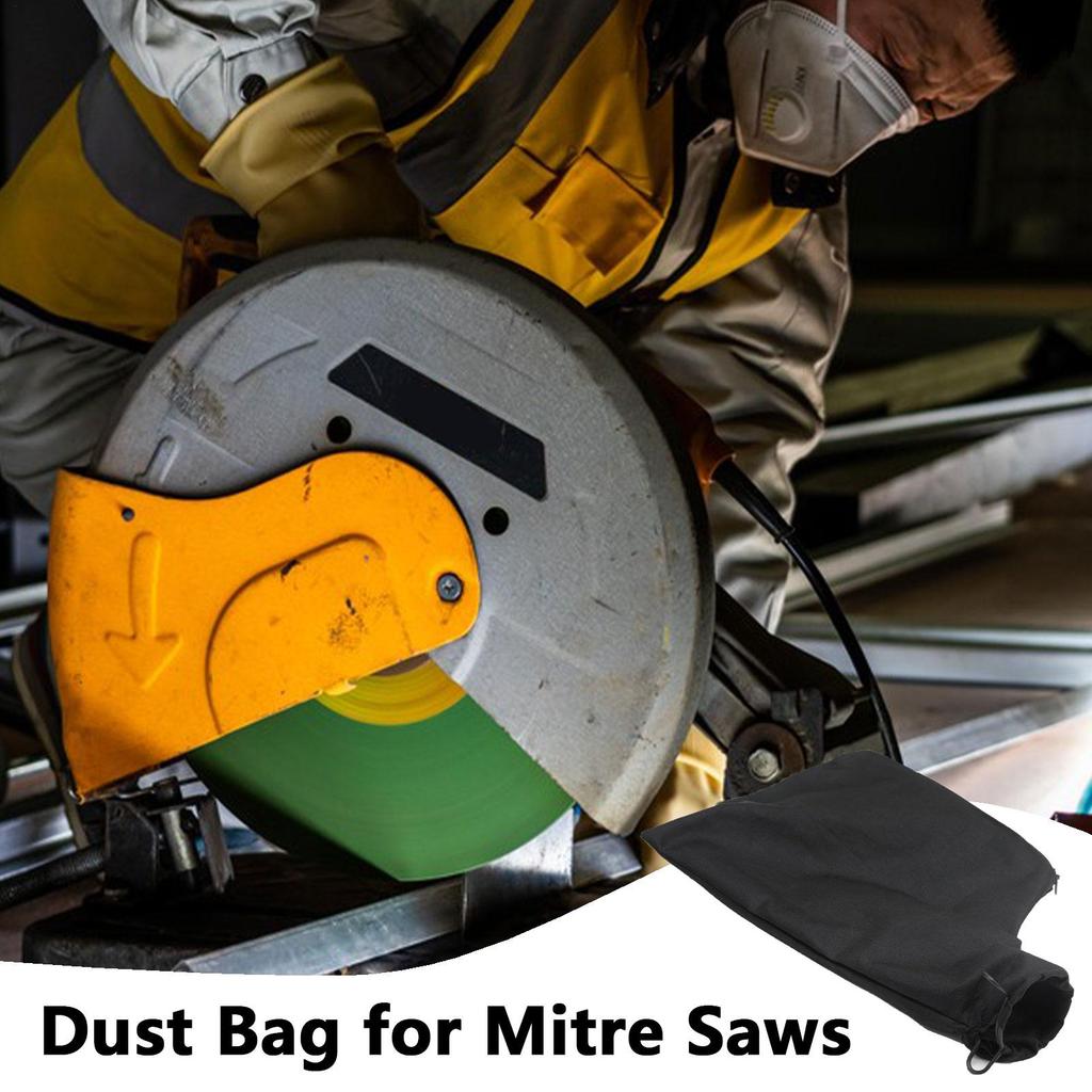 Miter Saw Dust Bag Saw Dust Collection Portable Lightweight Black Small Outlet Accessories For Miter Saw 255 Model Dust pouch