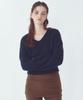 CITTA Essential Alpaca Wool V-Neck Knit_Ctk246(Navy)