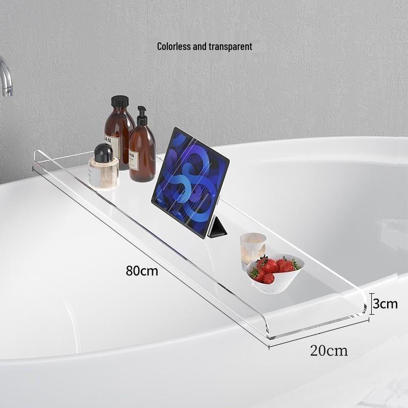 TLXT Transparent Bathtub Caddy Shelf
