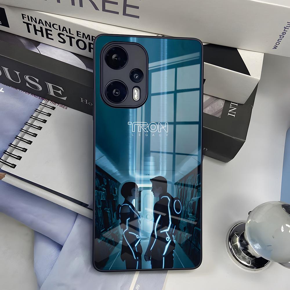 

Чехол для телефона Tron Legacy Для Redmi 13 12 13c 12c Note 13 Pro Plus 11 12 Pro 10 12s 11s Стеклянная крышка Redmi Note 13