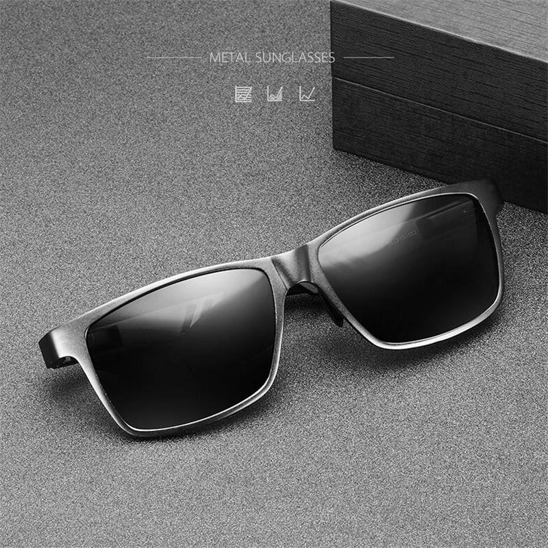 Aluminum Magnesium Nearsighted Sunglasses For Men Sport Pilot Driving Prescription Glasses -0.5 To -6.0
