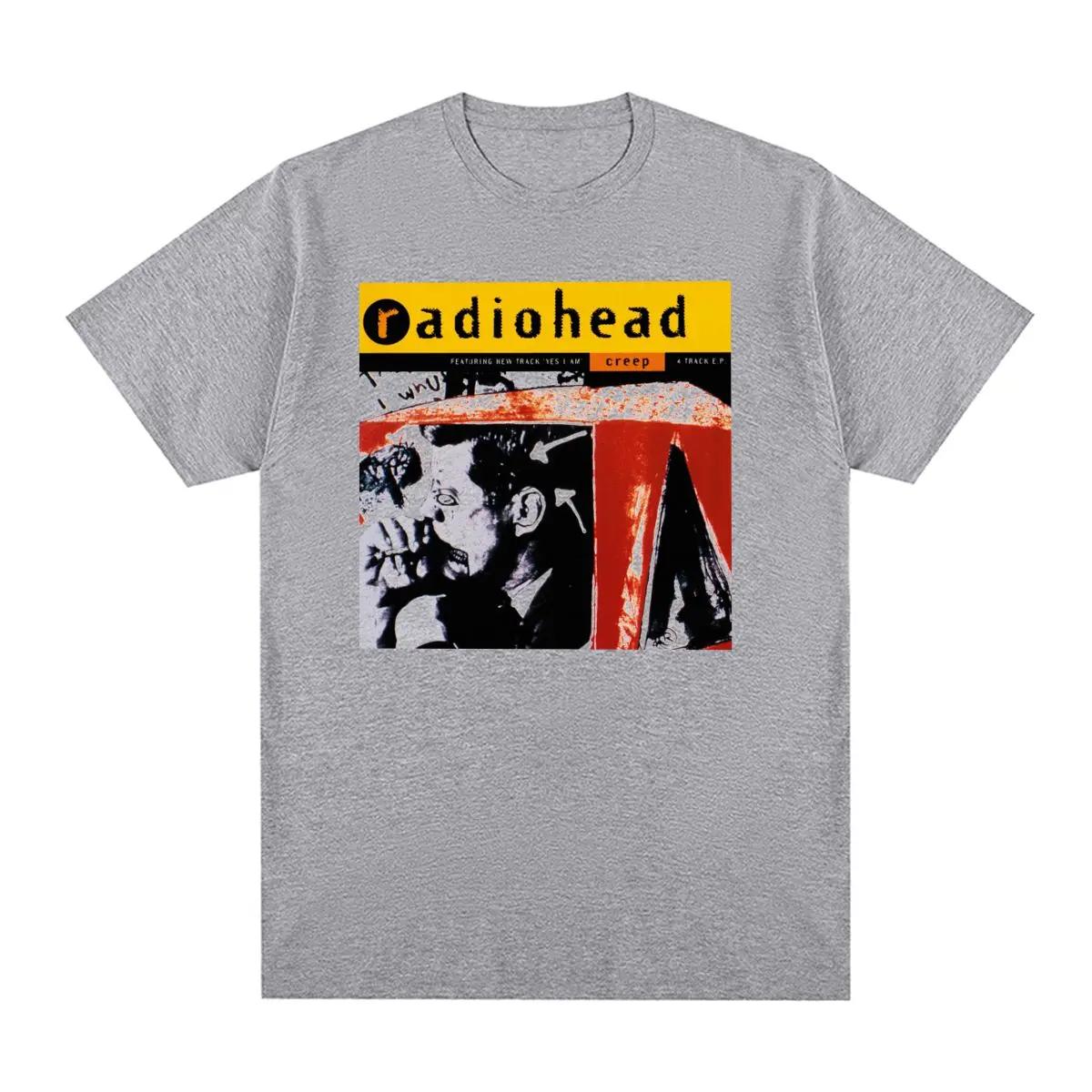 Radiohead Creep Vintage Tshirt Thom Yorke Music Rock Band Cotton Unisex T shirt New Tee Tshirt Womens Tops S