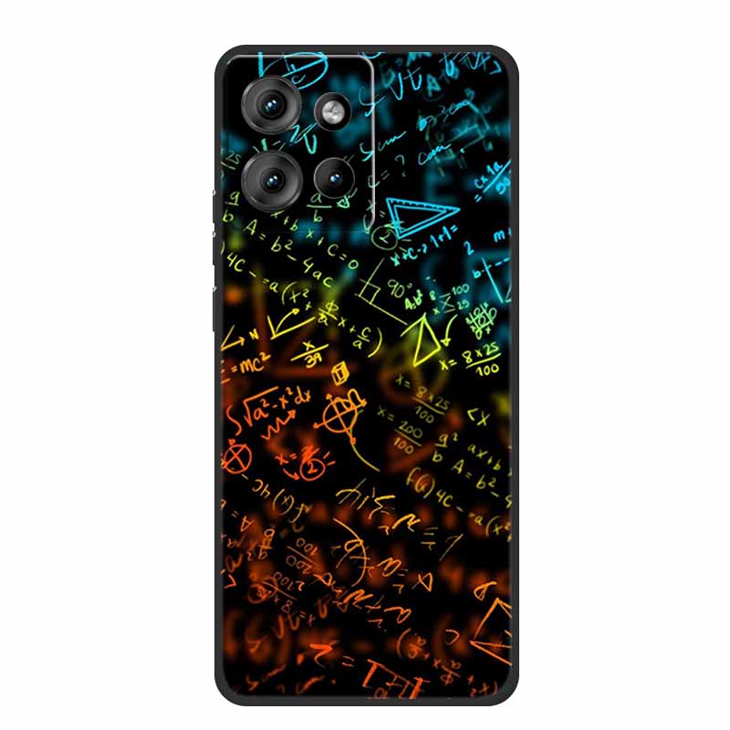 Handyhülle Für Motorola Moto G 2025 Hülle Cartoon Schwarzes Silikon Weiches TPU Rückseite Für Motorola Edge 50 Neo S50 G75 Hülle G 75