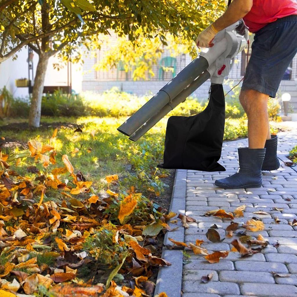 Leaf Blower Vacuum Bag Oxford Garden Leaf Blower Collection Organiser Blower Rake Vacuum Zippered Bottom Dump Pouch Lawn Cleaner