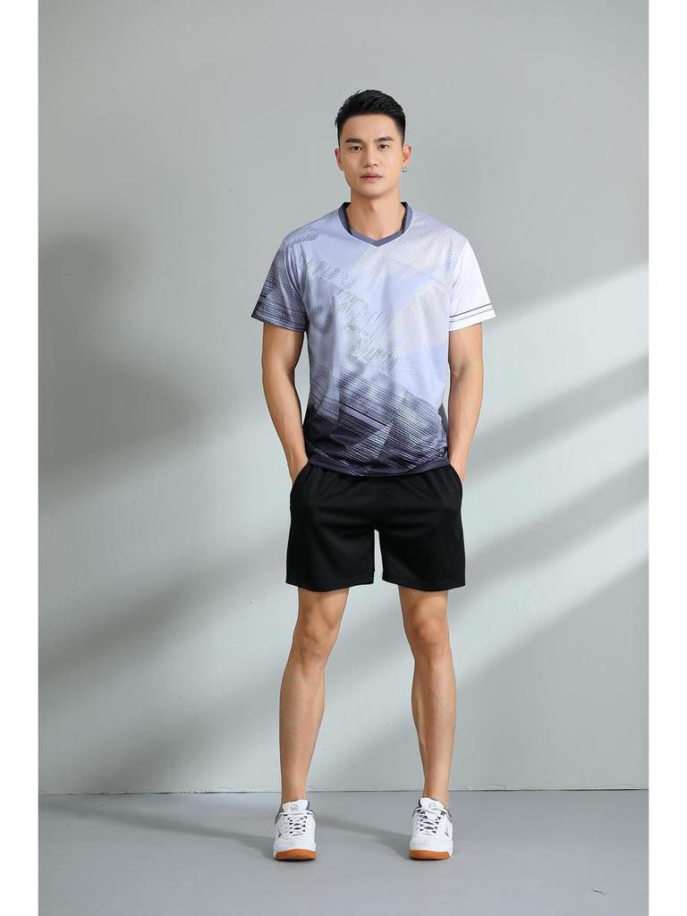 Quick-Dry Breathable Badminton & Tennis Team Uniform Set for Men & Women