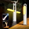 Folding Camping Lamp Rechargeable Tent Hanging Light Portable Flashlight Multifunction Table Lamp Reading Lamp Emergency Light