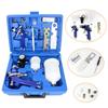 2 Pcs/Set HVLP Paint Sprayer Set, 0.8MM & 1.4MM Nozzle Professional Air Gravity Feed Spray Gun Kit for Car Furniture Painting