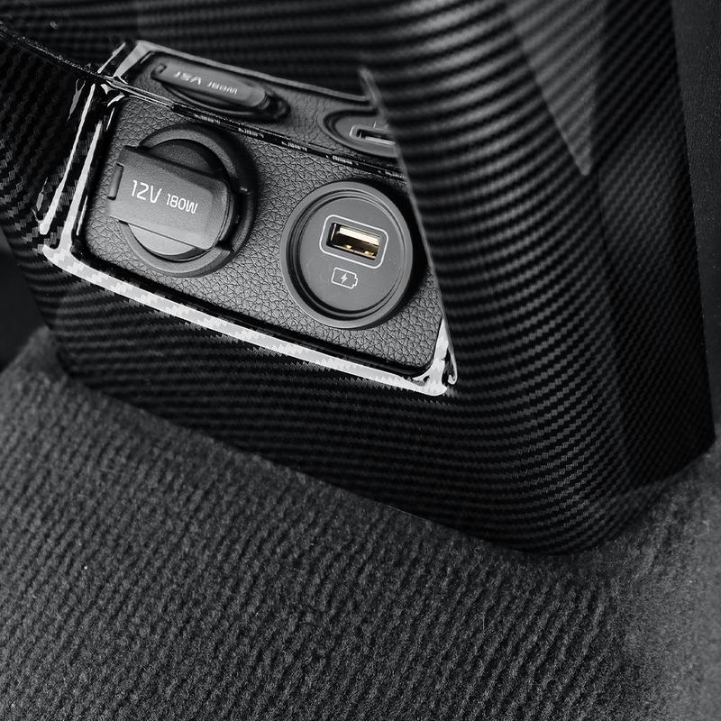 For KIA K5 -2026 Car Tuning Carbon Fiber Rear Row Vent Cover Trim Interior Accessories