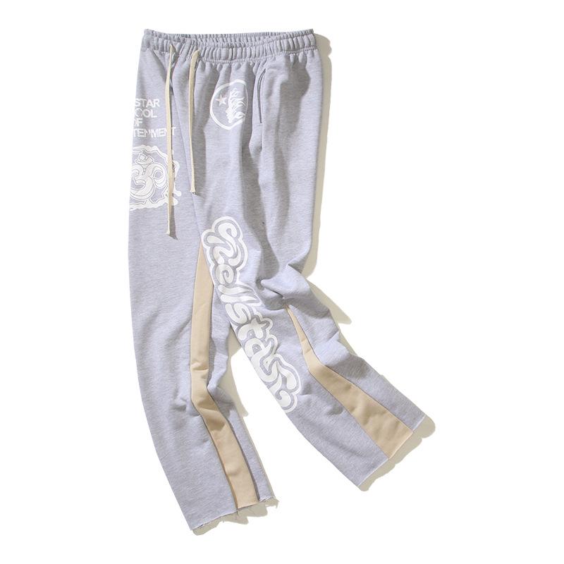 Retro mikina Hellstars s ručně malovaným graffiti - Trendy design s odlupující se barvou a barvením blátem