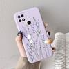 Case For Redmi 10 10C 10A Cute Heart Flower Back Cover Soft Silicone Matte Protective Funda For Xiaomi Redmi 10C Redmi10 Bag