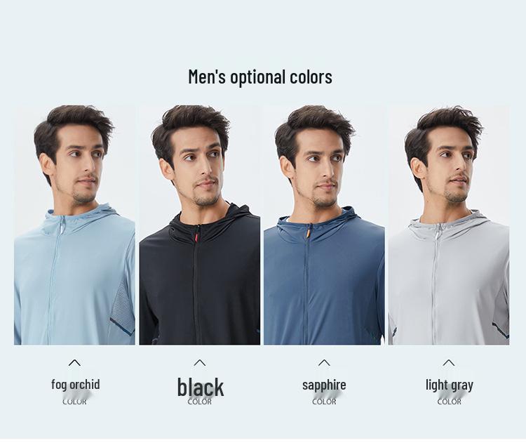 Unisex Ice Silk Sun Protection Clothing, Cooling, Soft, Breathable, Comfortable, Elastic, UPF50+