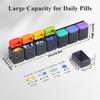 Veckopillerdosa Magnetisk Avtagbar Pillerlåda 7 Dagar 1 Gång om Dagen Stor Resepillerburk Veckovis Daglig Medicindispenser