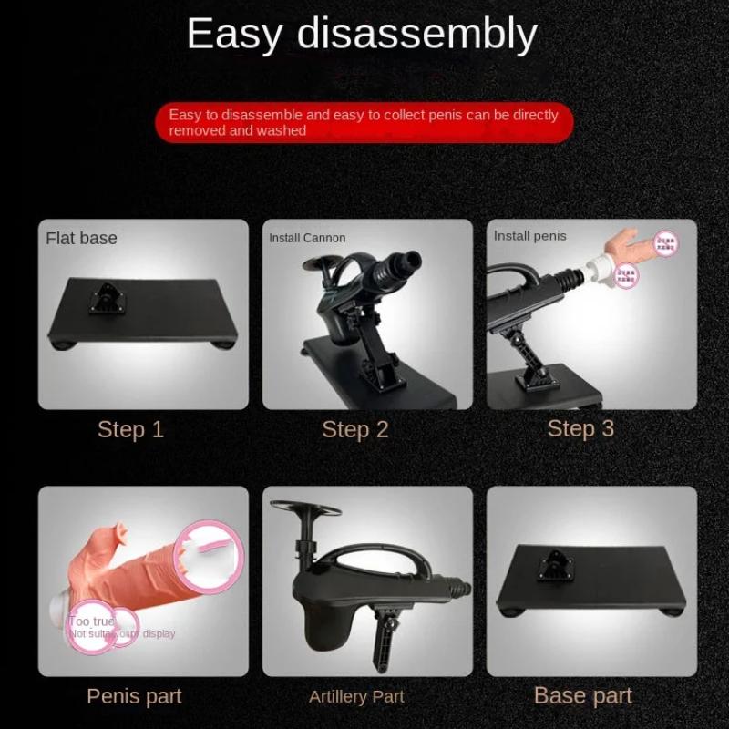 Adult Product Counting Gun Machine for Women, Heating, Shaking, Tongue Licking and Masturbating Device, Simulation of Penis Insertion, for 18+