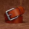 3.8Cm Wide Whole Cowhide Cut First Layer Cowhide Men'S Belt Retro Leather Pin Buckle Jeans Belt Men'S