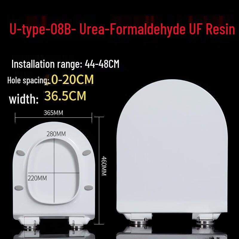 U-Shaped Thickened UF Resin Toilet Seat