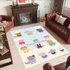 Peppa Pig Customized Name Area Rug Design for Living Rooms Foyer Dormitory Bedrooms Anti-slip Rug Anime Office Decor