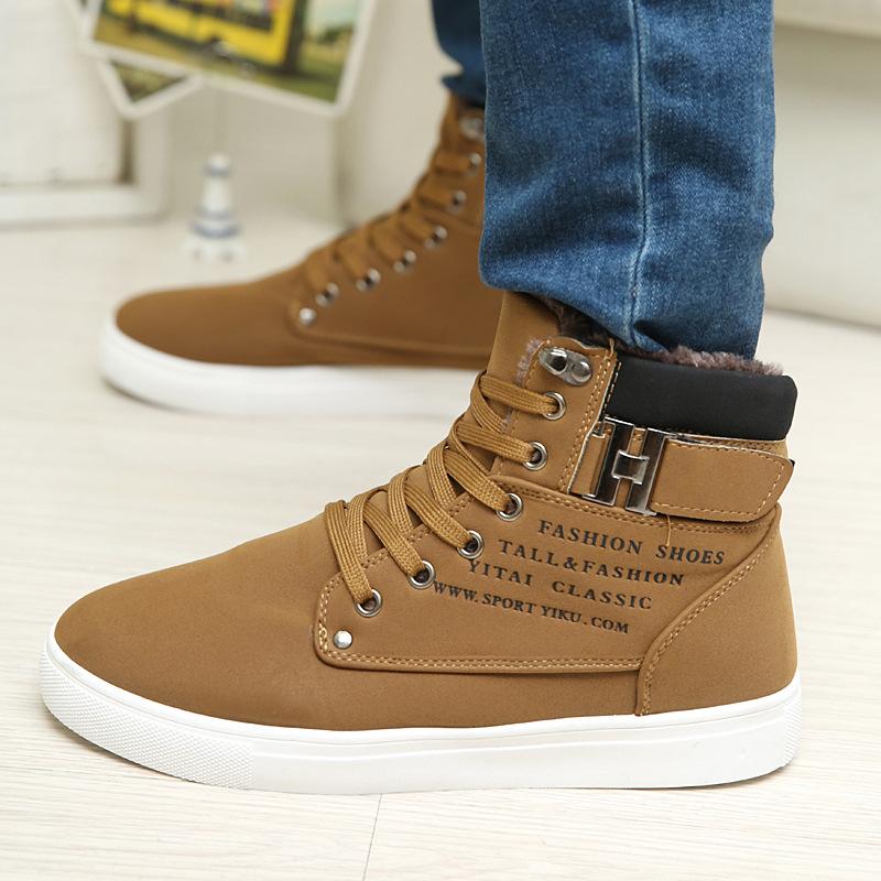 Sub high-top shoes board shoes autumn and winter cloth shoes casual shoes Martin boots large size boots