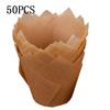 Bakeware Resistance High Temperature Liners Pastry Baking Paper Cups Tulip Shape 50Pcs/Set Cake Cup