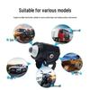 Motorcycle Dual LED Spotlight - Super Bright Steel Lens Headlight